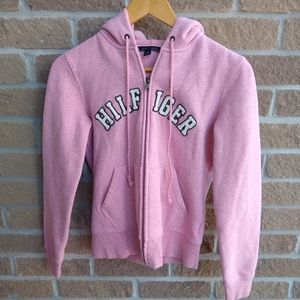 Tommy Hilfiger Logo zip fleece hoodie
